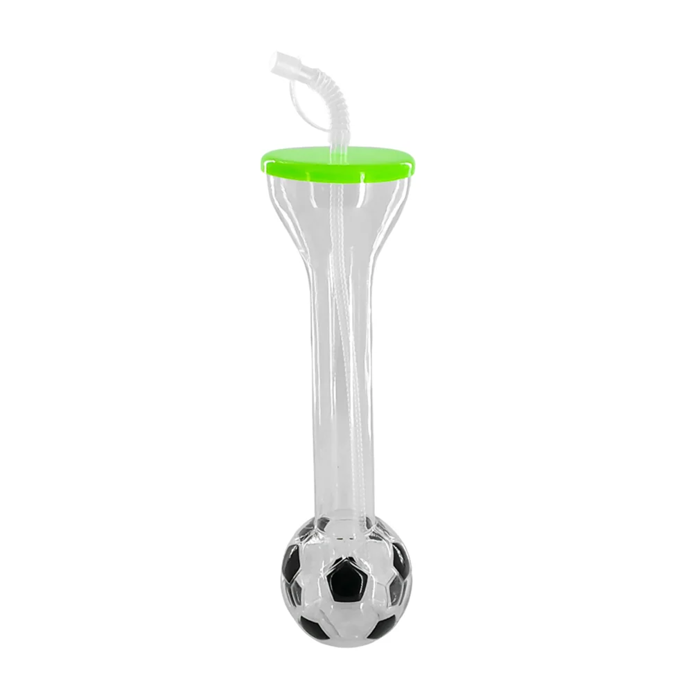 Vaso botella de plástico, alargado con base de balón de fútbol + popo…
