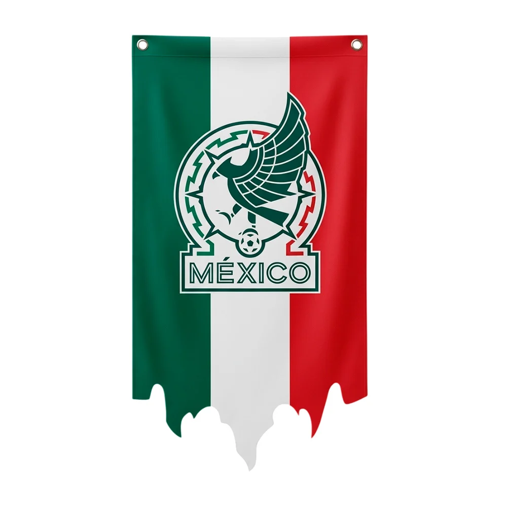 Bandera decorativa de la selección mexicana, 1.15m x 69cm + listón pa…