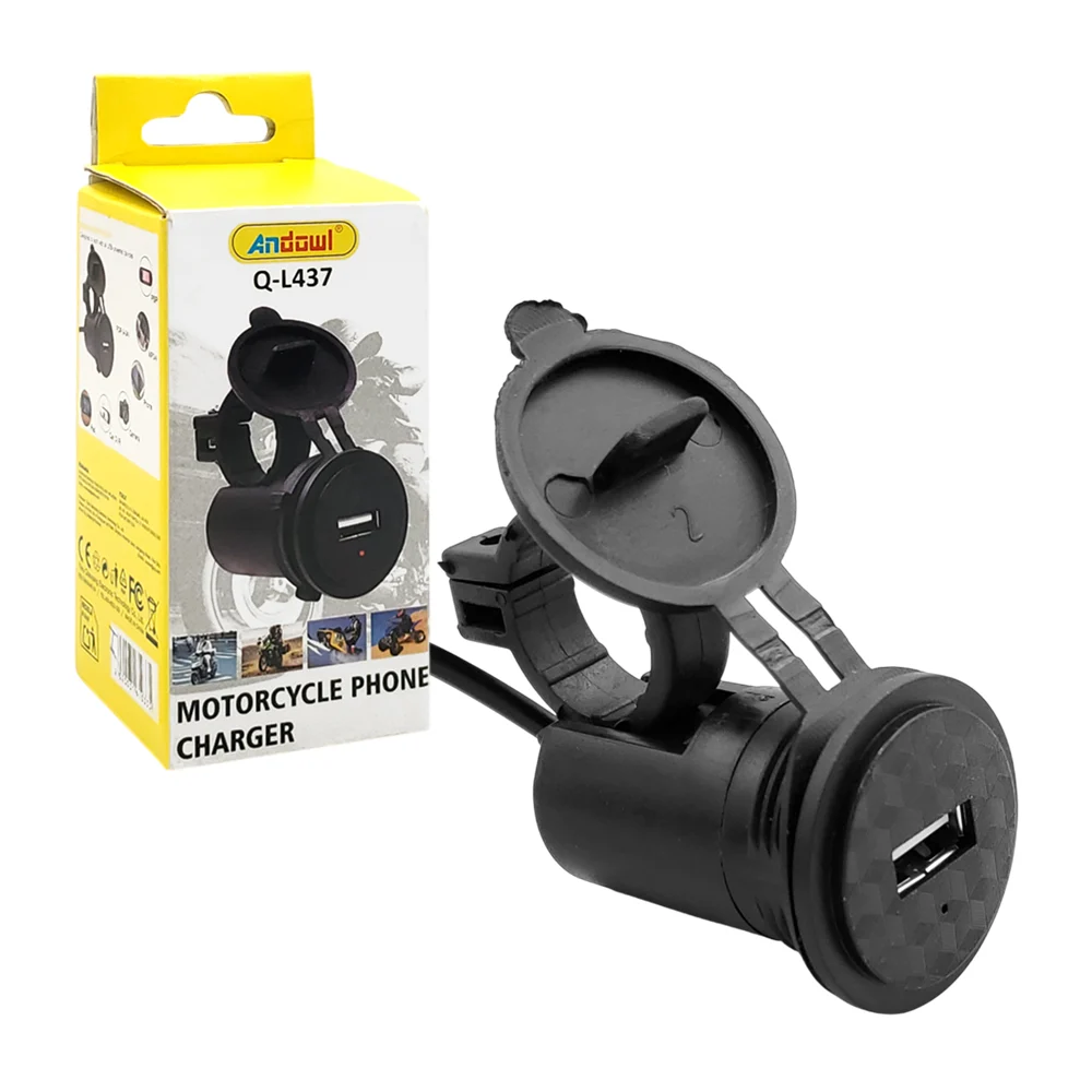 Cargador multifuncional, entrada usb con soporte para motocicleta o b…