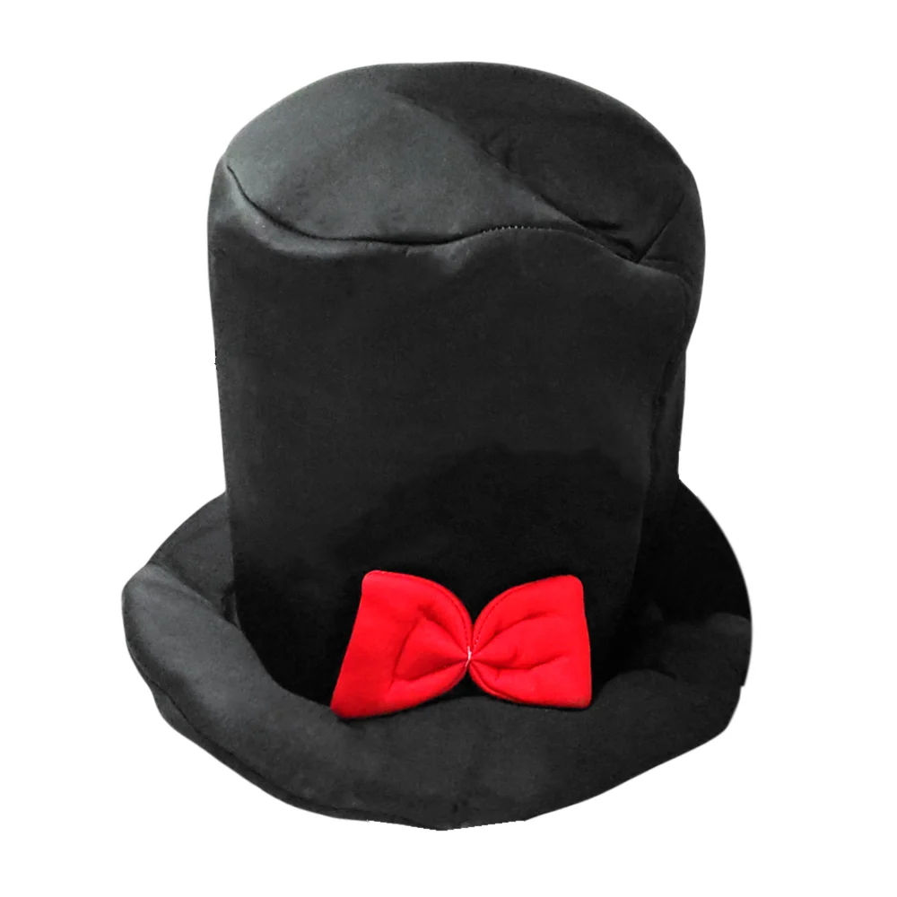 1pza Sombrero grande para fiesta de color negro con moño / sbr.moño