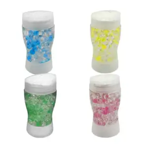 Bote transparente aromatizante con bolitas de hidrogel y luz led, 220…