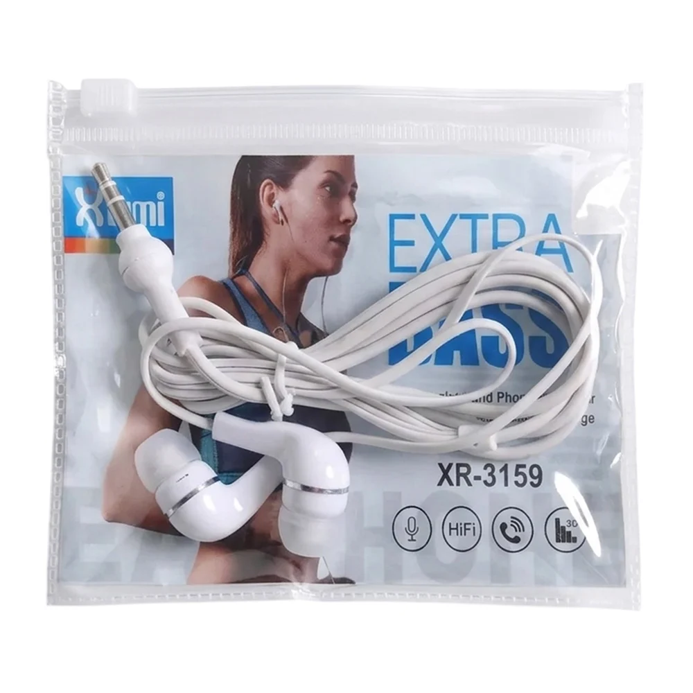 Audífonos xinmi alámbricos con gomita y entrada auxiliar, variedad de…