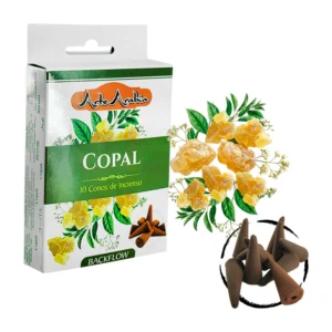 Caja con 10 conos de incienso aroma copal / arte arabia / 020704