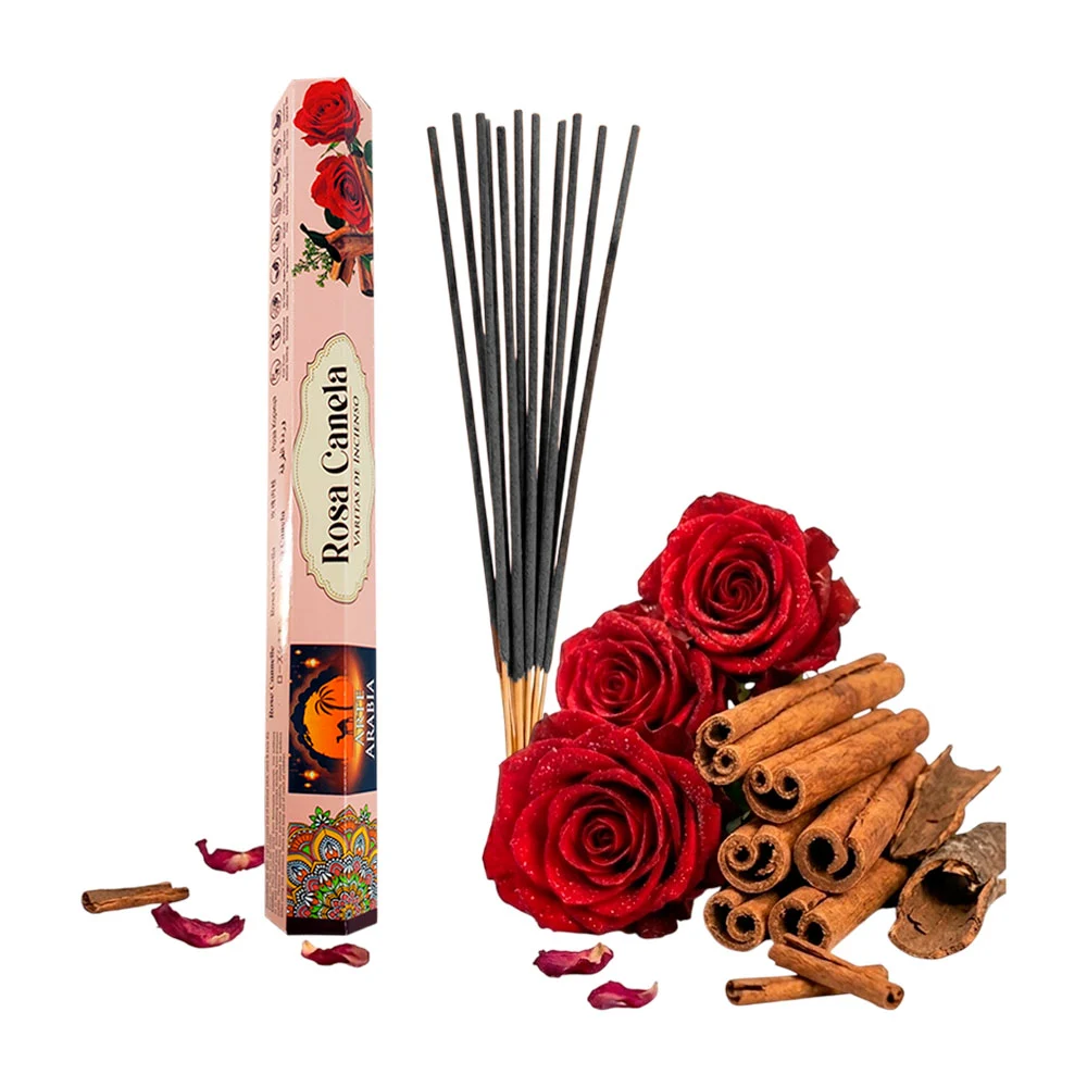 Paquete hexagonal con 20 varitas de incienso rosa canela / arte arabi…