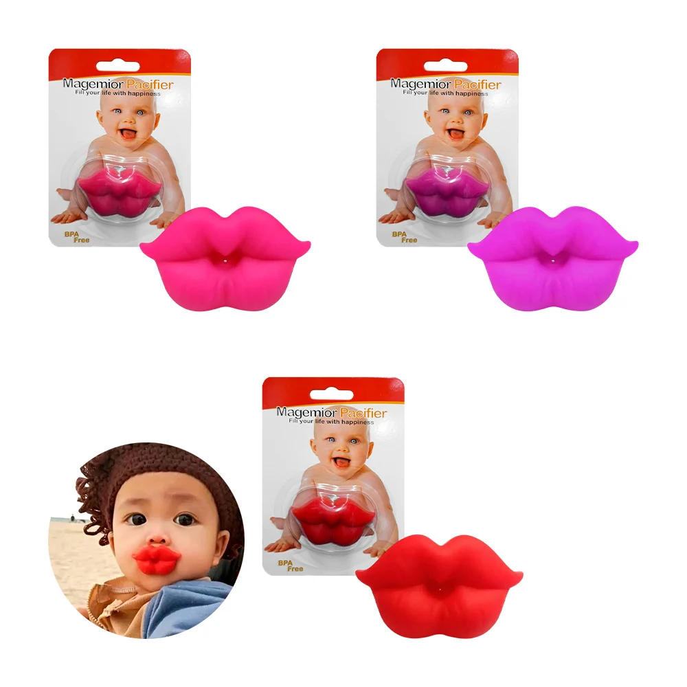 Blíster con chupón en forma de labios para bebés / magemior pacifier …