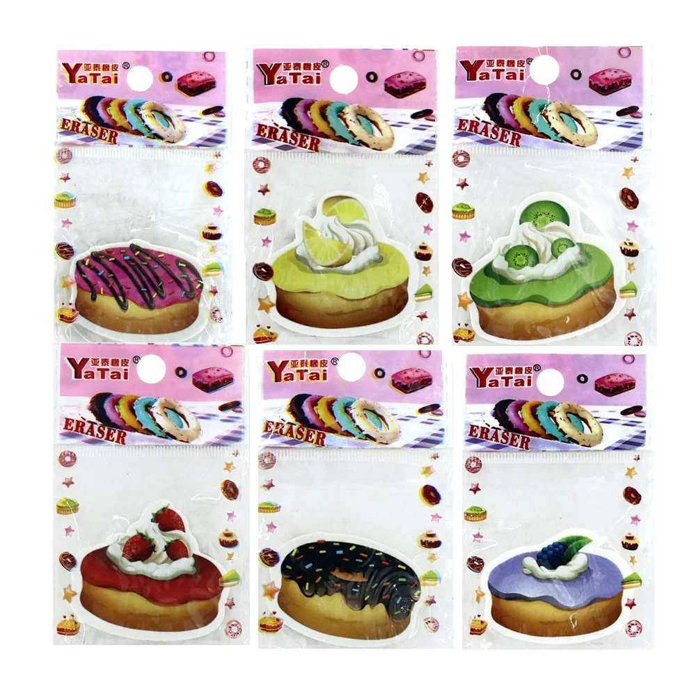 1pza Goma borrador yatai en forma de dona, pastel o postre, variedad …