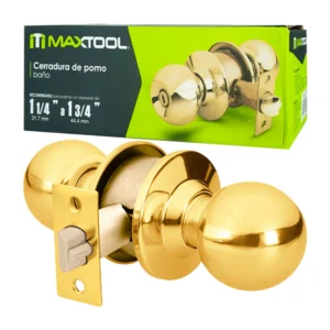Cerradura de pomo maxtool para puerta del baño con espesor de 31.7mm …