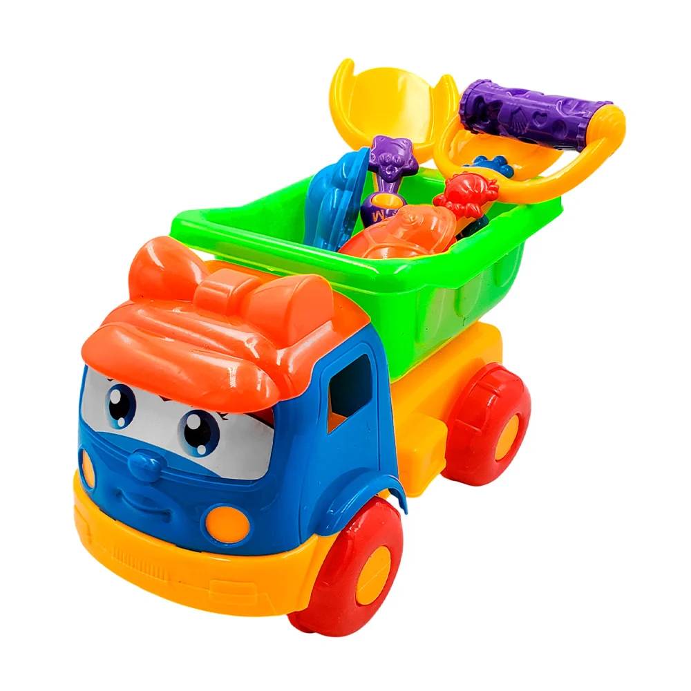 Camión para niño con accesorios + rodillos para moldear en la arena, …