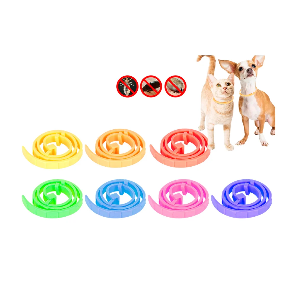 Collar pequeño de plástico, repelente, colores surtidos / 73984