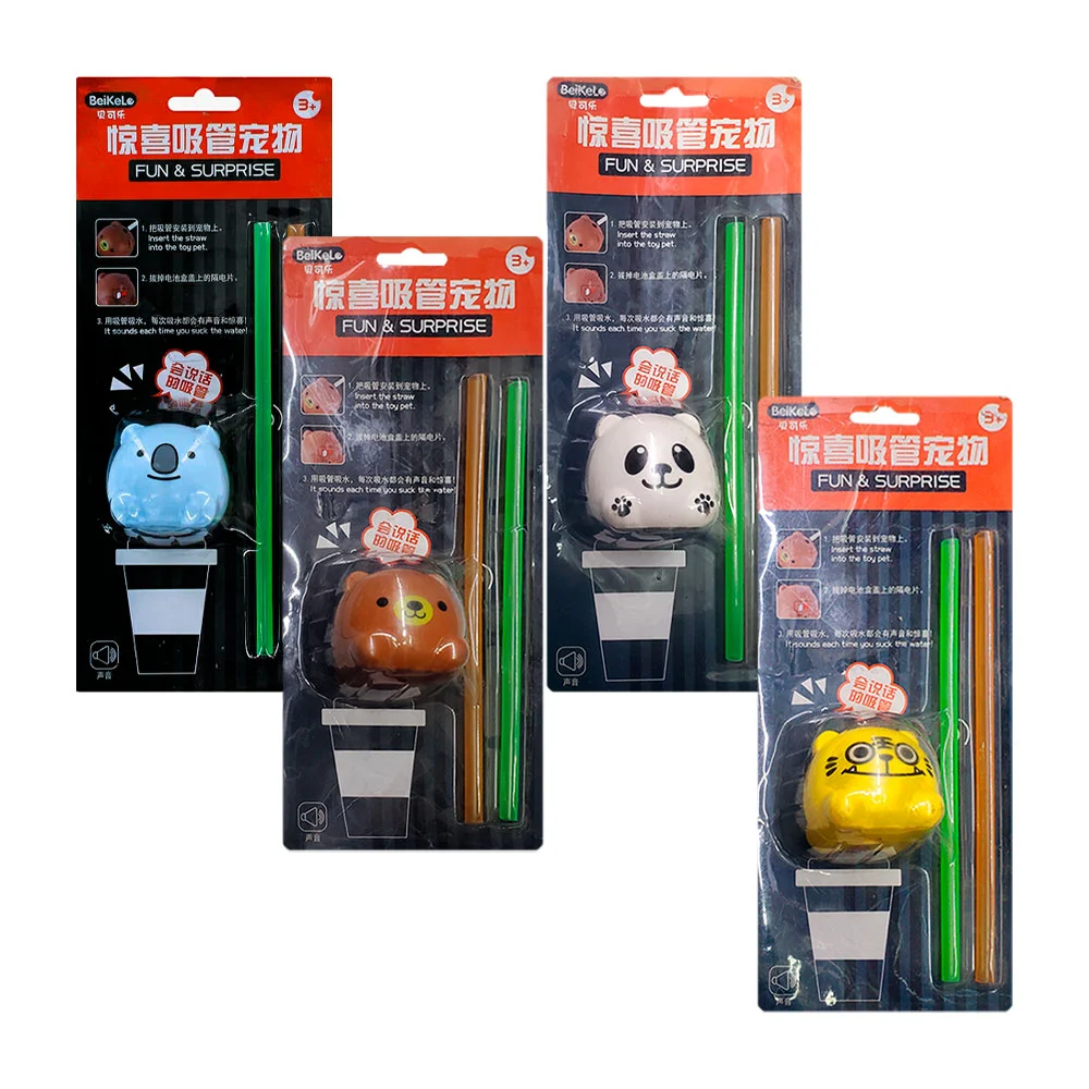 Mascota sorpresa con sonido para popote 96102