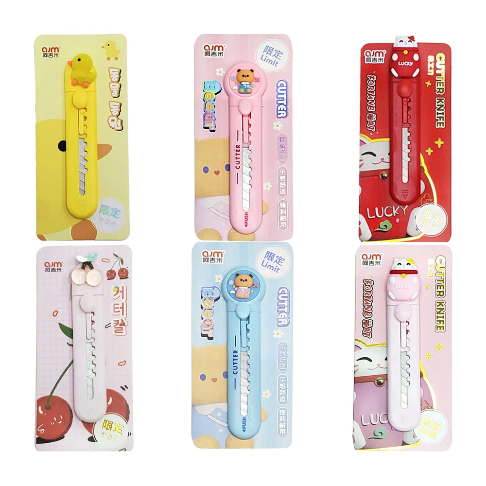 Blíster mini cutter con diseño kawaii, variedad de colores / a-1516 /…