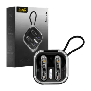 Mini audífonos inalámbricos baihuo con estuche de carga transparente …