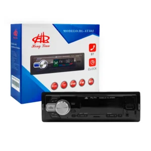 Autoestéreo / estéreo hl con puerto usb-tf, reloj, mp3 / hl-at382