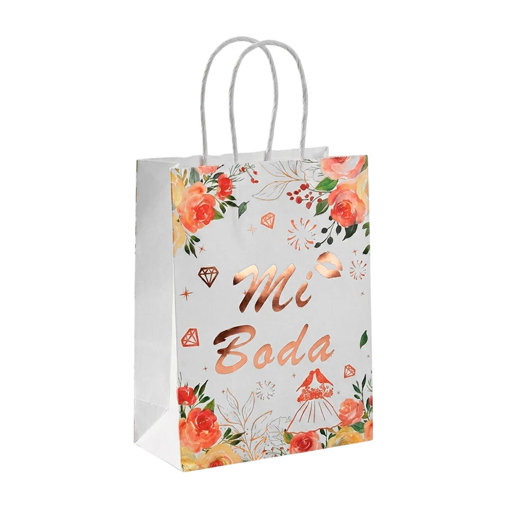 1pza Bolsa chica de papel con diseño de evento ocasión para regalo, 2…