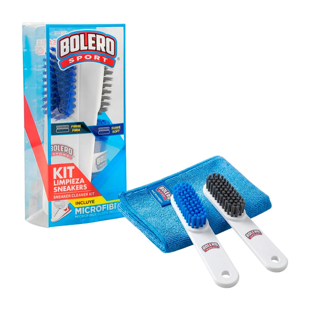 Kit con 2 cepillos, cerda suave y firme + paño de microfibra para ten…