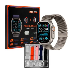 Kit de smartwatch c88 ultra 2 con 5 correas intercambiables + funda, …