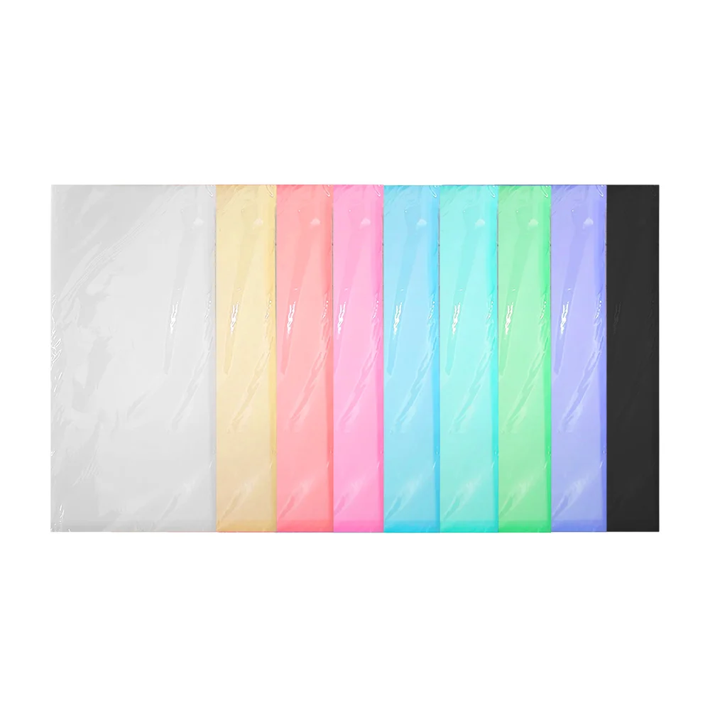 Paquete con 20 pliegos, papel coreano en color liso, variedad de colo…