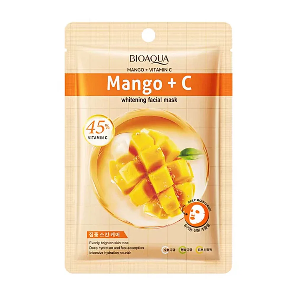 Mascarilla facial aclarante bioaqua con extracto de mango y vitamina …