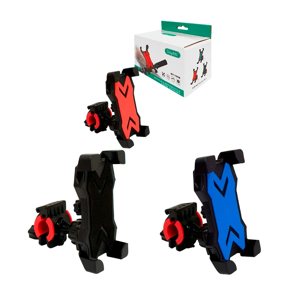 Soporte universal 360° de plástico ajustable a manubrio de motociclet…