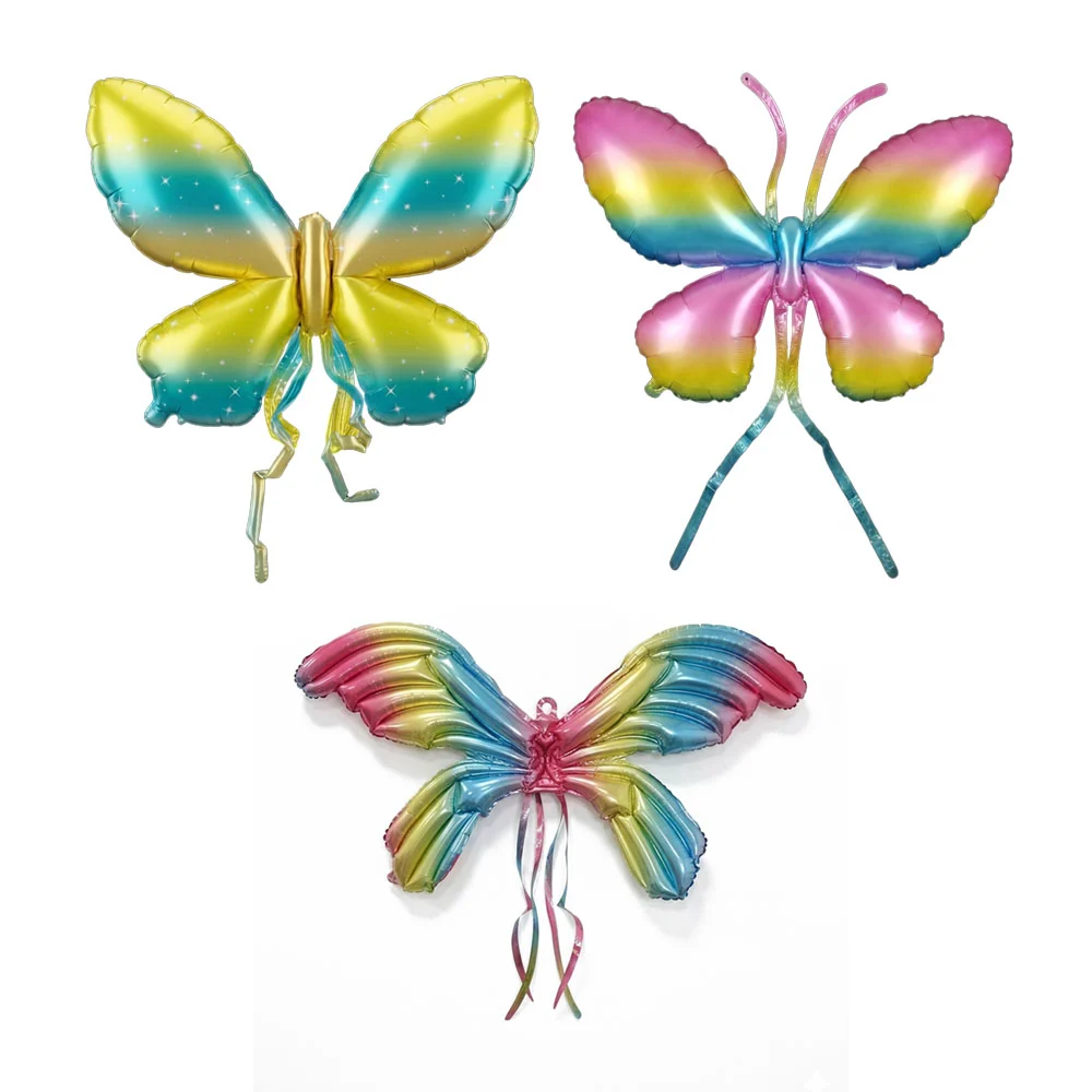 1pza Globo en forma de alas de mariposa de 97x72cm, variedad de color…