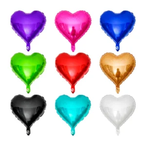 Globo metálico en forma de corazón de 24 pulgadas / bt-qq-43r / 1140