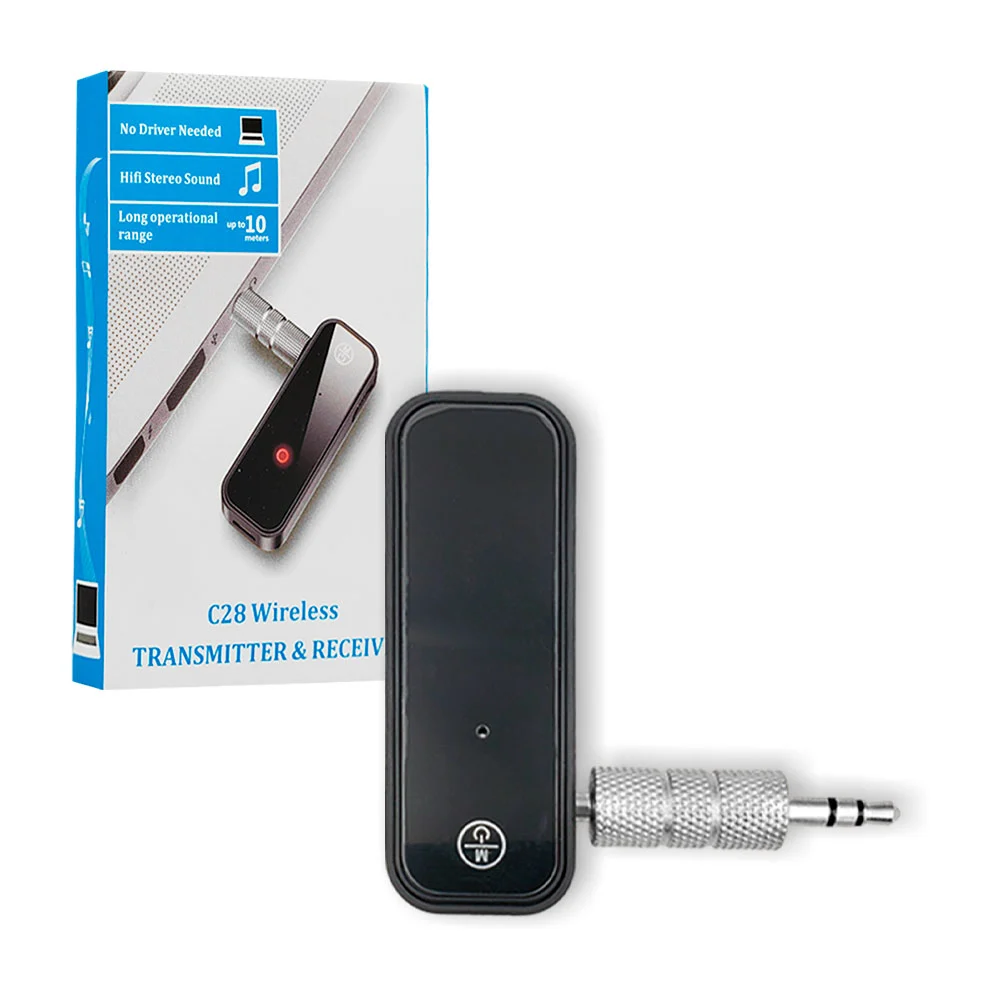 Transmisor y receptor, recargable, auxiliar doble jack, botón multifu…