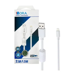 Cable usb 1hora con entrada lightning iphone, variedad de colores / c…