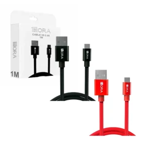 Cable usb a v8 1hora de 1 metro para carga 2.4a / cab248