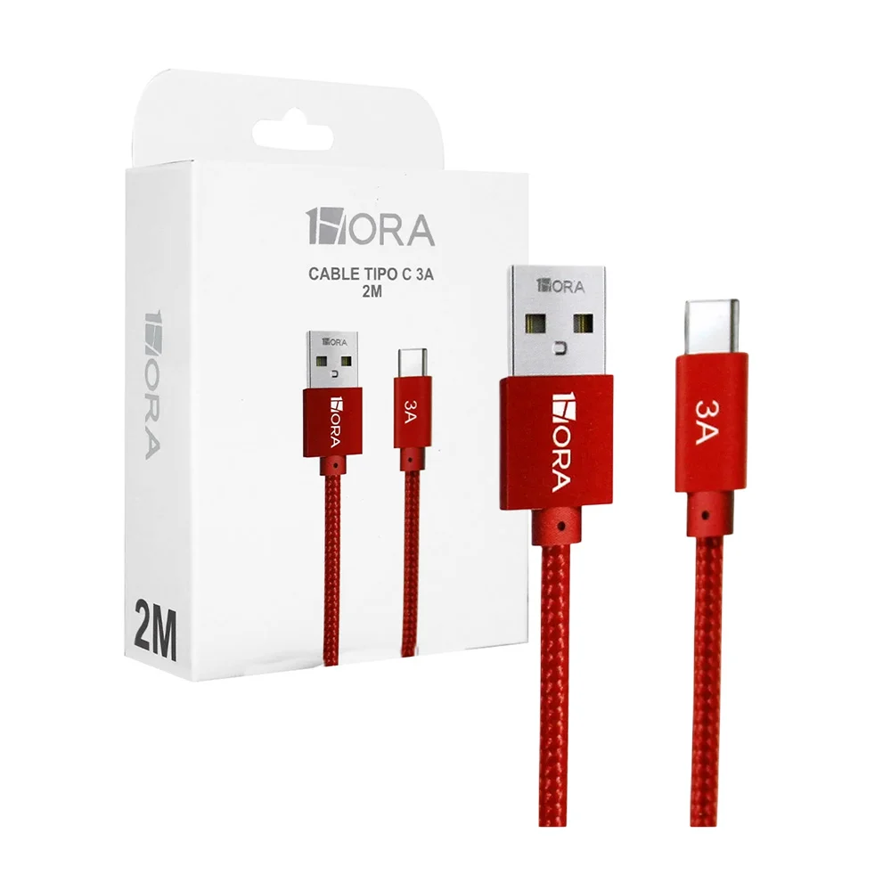 Cable 1hora con entrada tipo c de 2 metros para carga de 3a, variedad…