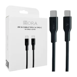 Cable 1hora con entrada tipo c a tipo c de 2 metros para carga de 3a …