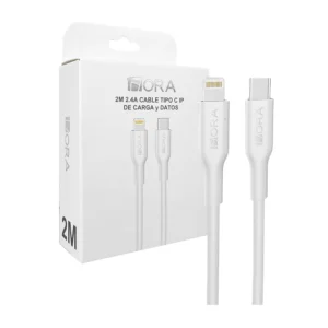 Cable 1hora con entrada lightning a tipo c de 2 metros para carga de …