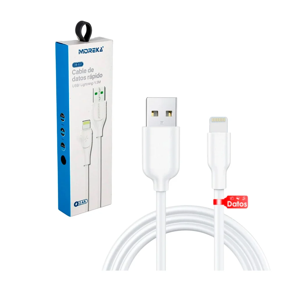 Cable de transferencia de datos y carga rápida con entrada usb-lightn…