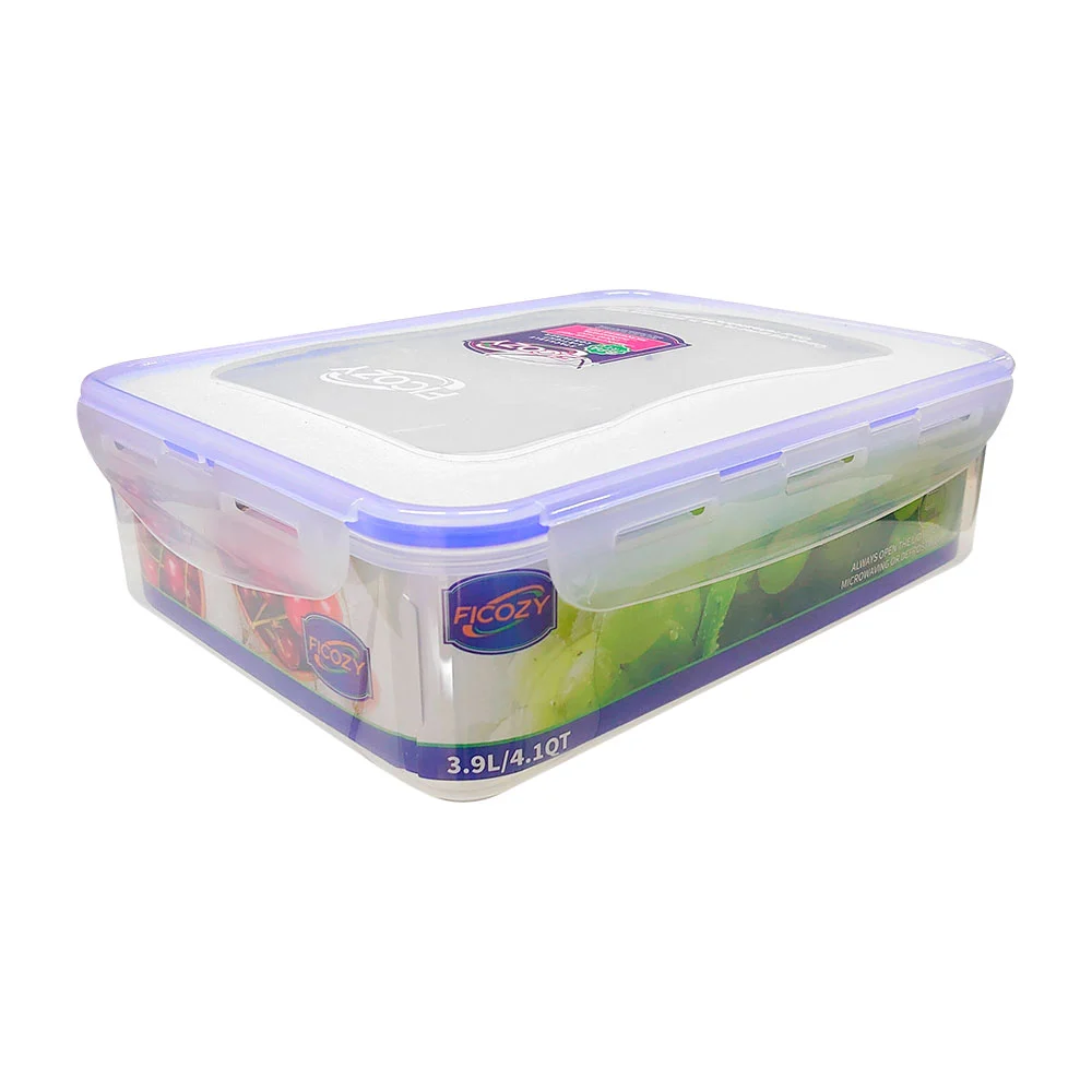 Tupper rectangular con cierre hermético con estilador, capacidad de 3…