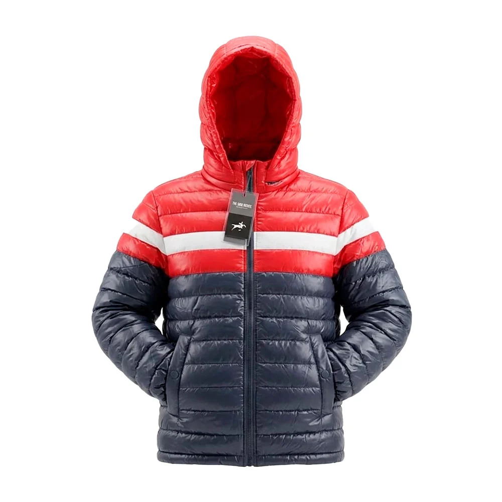 Chamarra acolchonada be good miracle para hombre con gorro desprendib…
