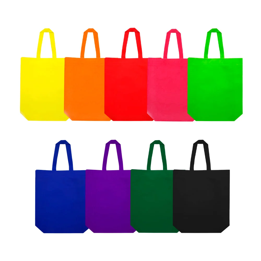 1pz Bolsa ecológica de tela, 42.5x28x10cm, variedad de colores