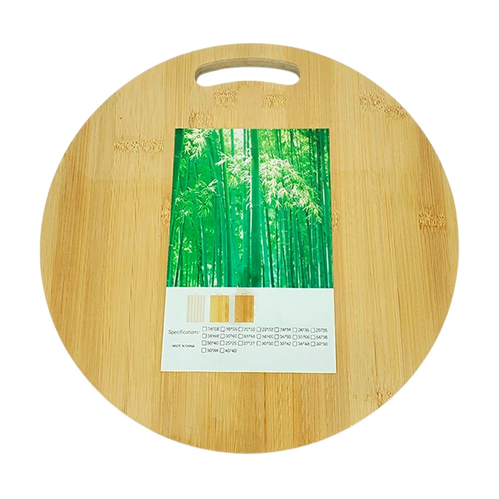 Tabla de madera redonda para cortar de 32cm y 1.7cm de grosor