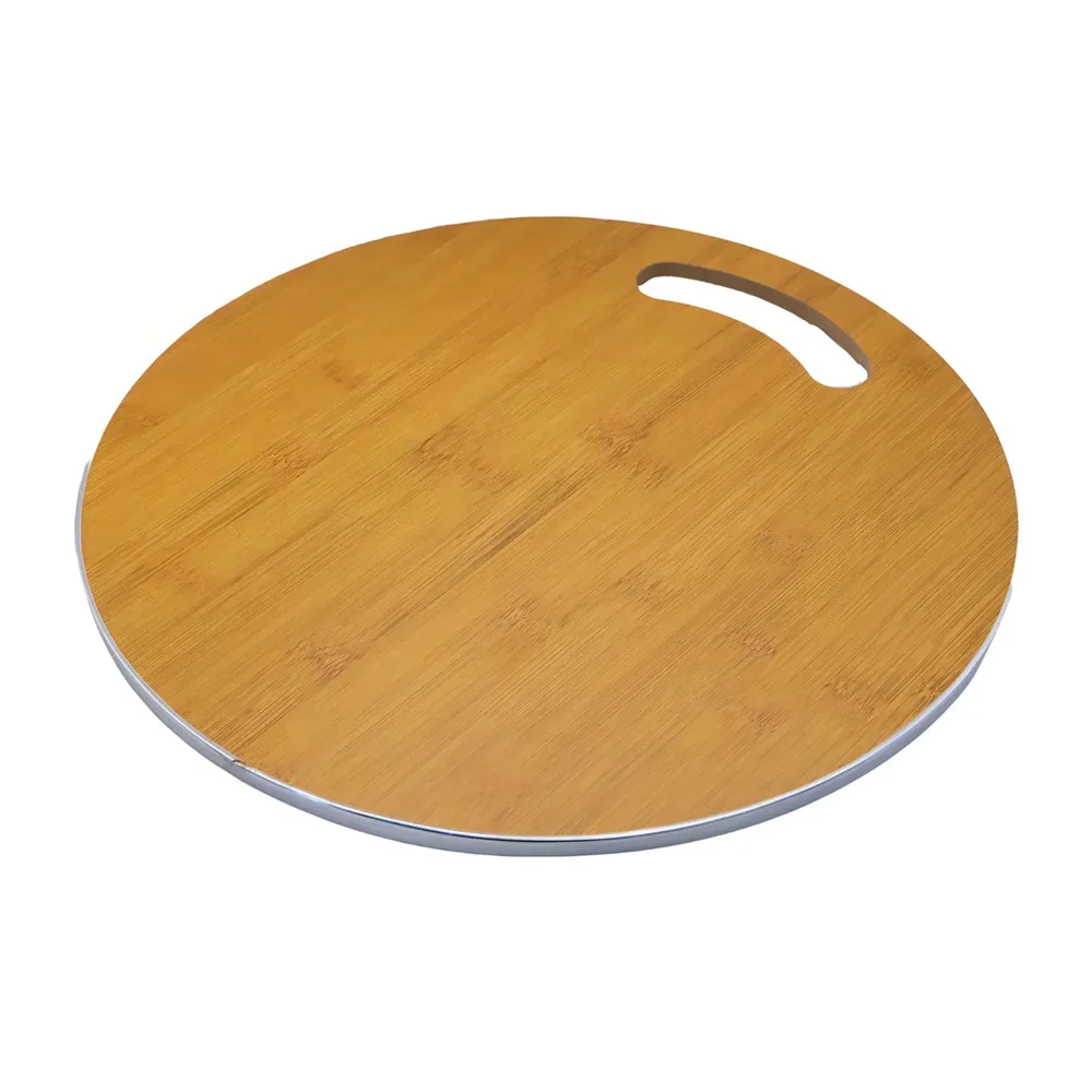 Tabla de madera redonda para picar alimentos, 25x1cm / gongs forestry…
