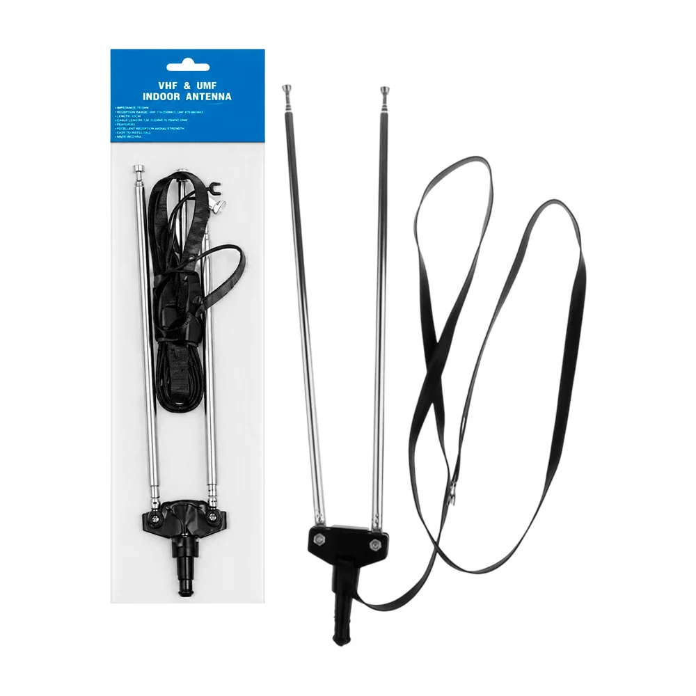 Antena de conejo delgada 70cm vhf y uhf para interiores / ep31363 / i…