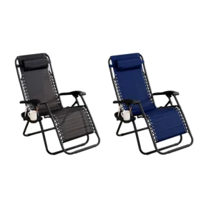 Silla plegable para playa con almohada y porta bebidas, 1.10m x 80cm …