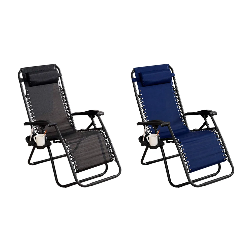 Silla plegable para playa con almohada y porta bebidas, 1.10m x 80cm …
