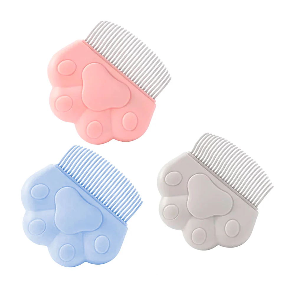 Cepillo en forma de huella con cerdas en curva para mascota, variedad…