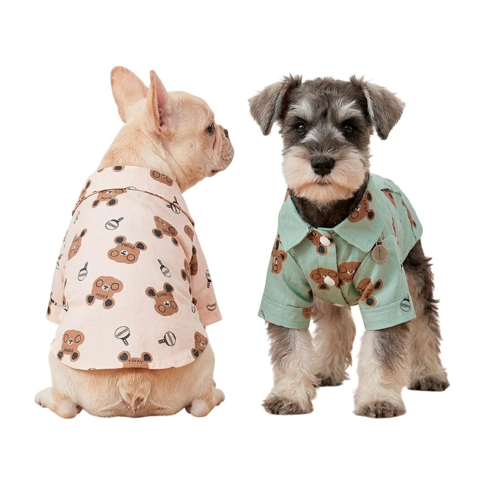 Ropa para mascota con estampado de ositos animados, variedad de talla…