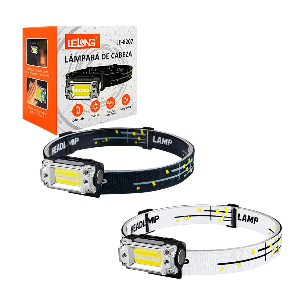 Lámpara tipo minero recargable con diferentes modos de luz, variedad …
