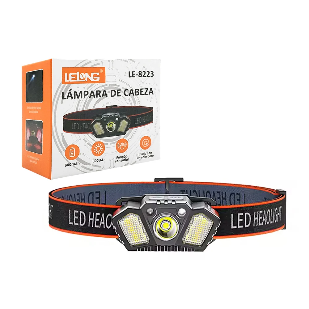 Lámpara tipo minero recargable con diferentes modos de iluminación + …