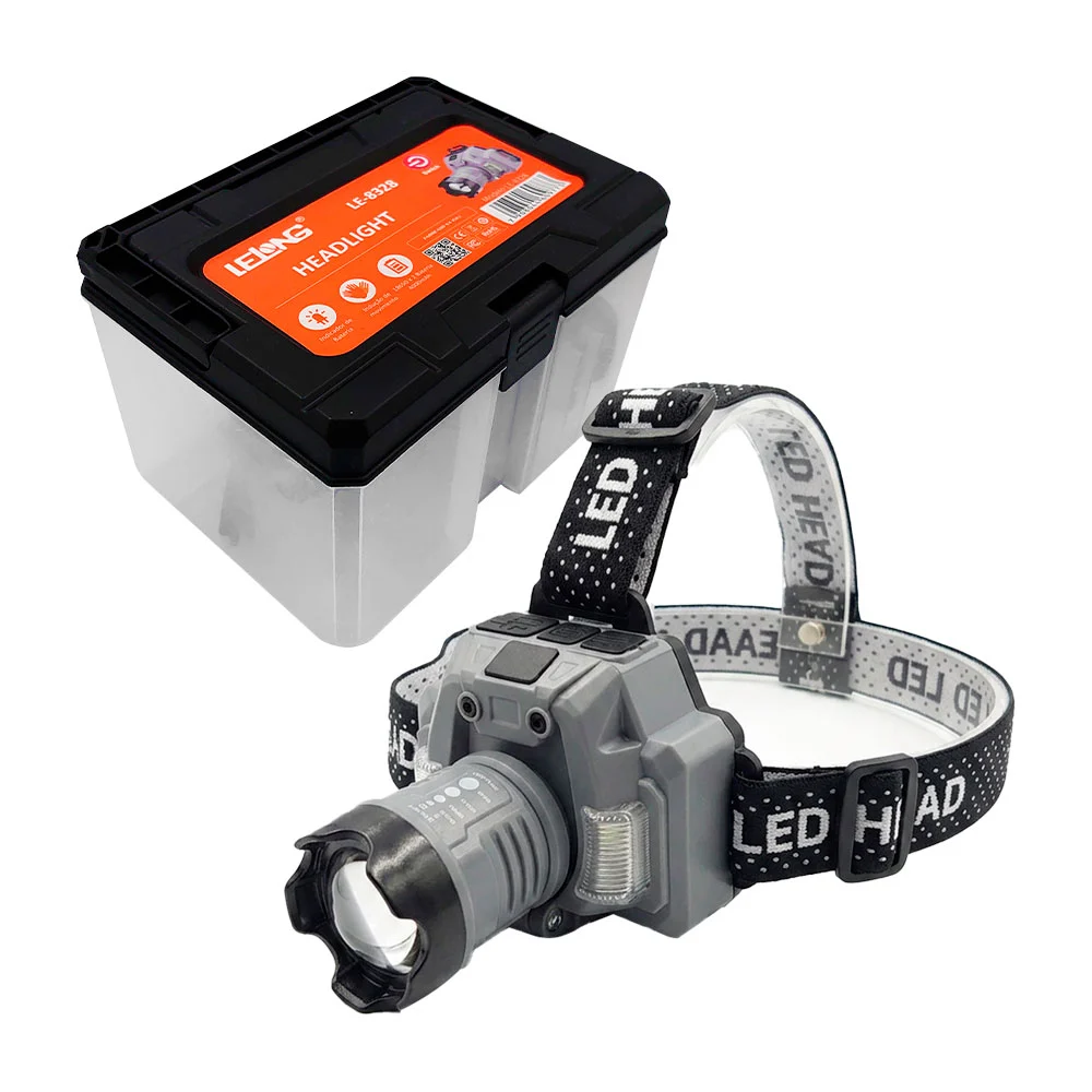Lámpara de minero con distintos modos de luz, sensor de movimiento + …