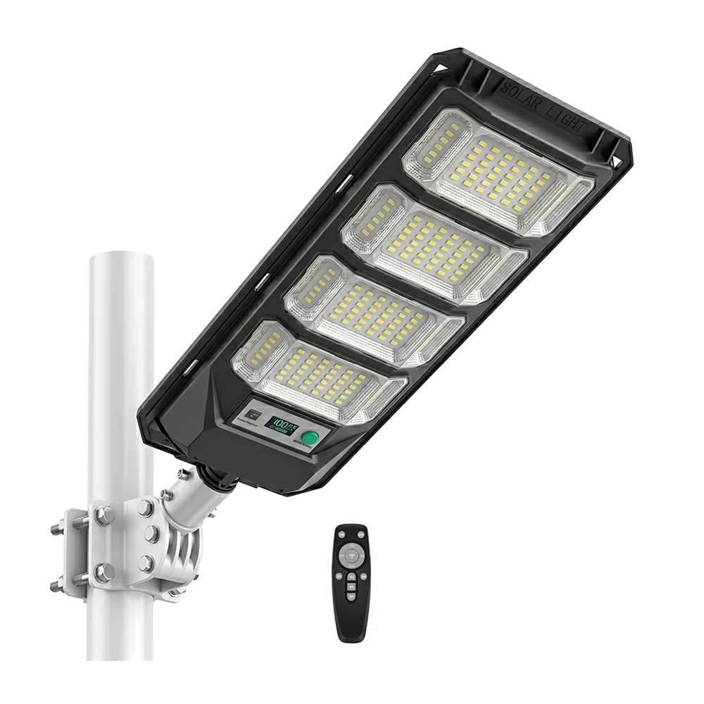 Lámpara solar para exterior 1200w con sensor de movimiento + control …