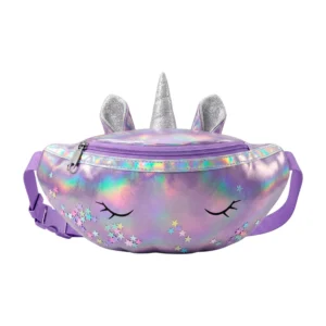 Cangurera de un compartimiento en forma de unicornio con estrellas, l…