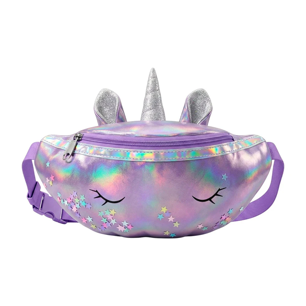 Cangurera de un compartimiento en forma de unicornio con estrellas, l…