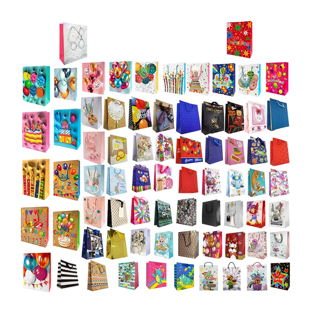 1pza Bolsa de regalo chica, variedad de modelos / 18x8.5x24cm / 18x10…