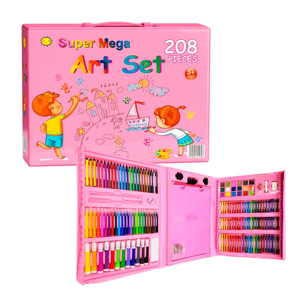 Super mega estuche de arte con 208 piezas para colorear, variedad de …